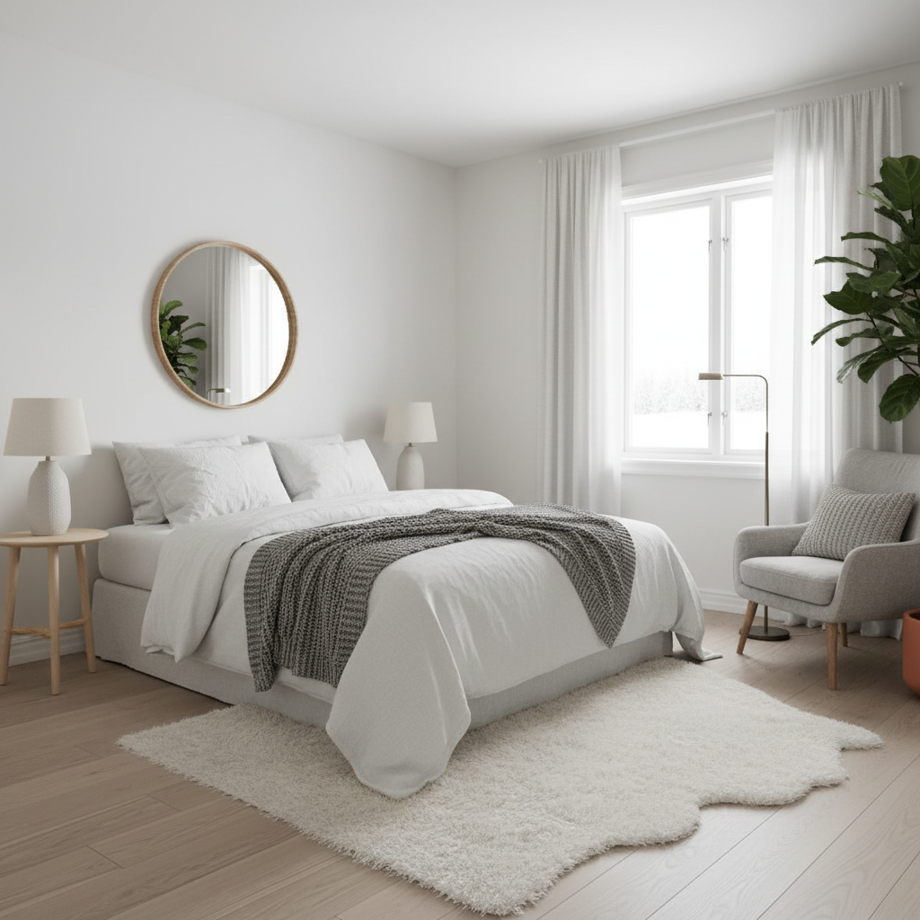 Nordic guest bedroom interior design example