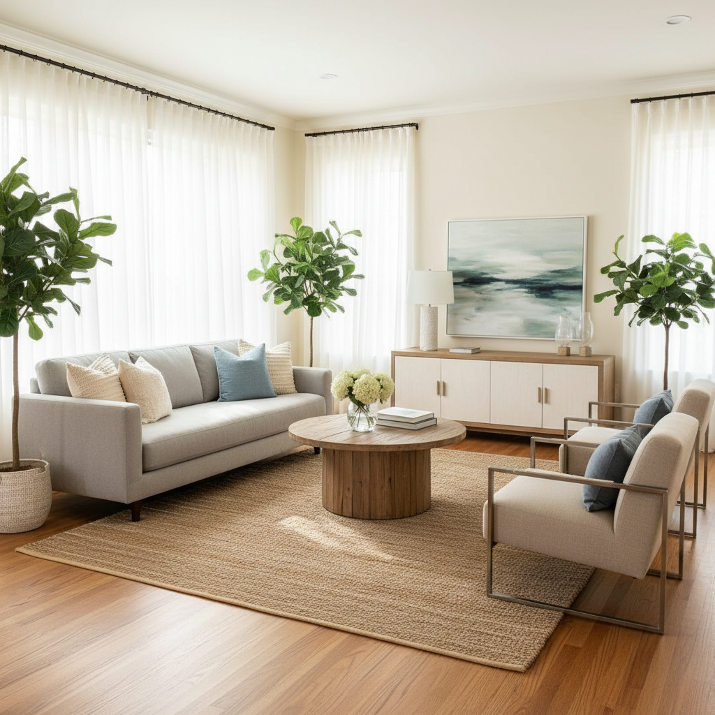 A staging example with natural lighting