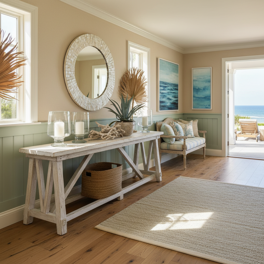 AI-generated coastal entryway design example