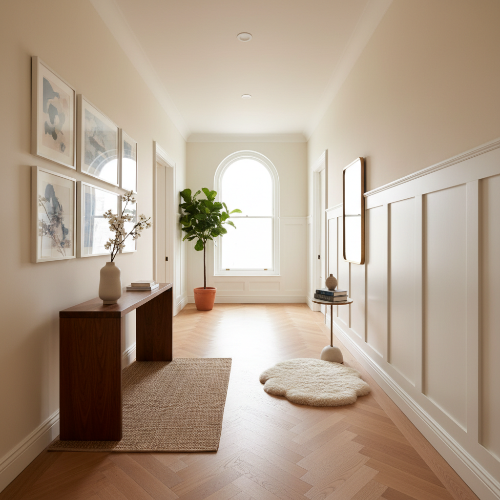 Example of a well-staged hallway photo