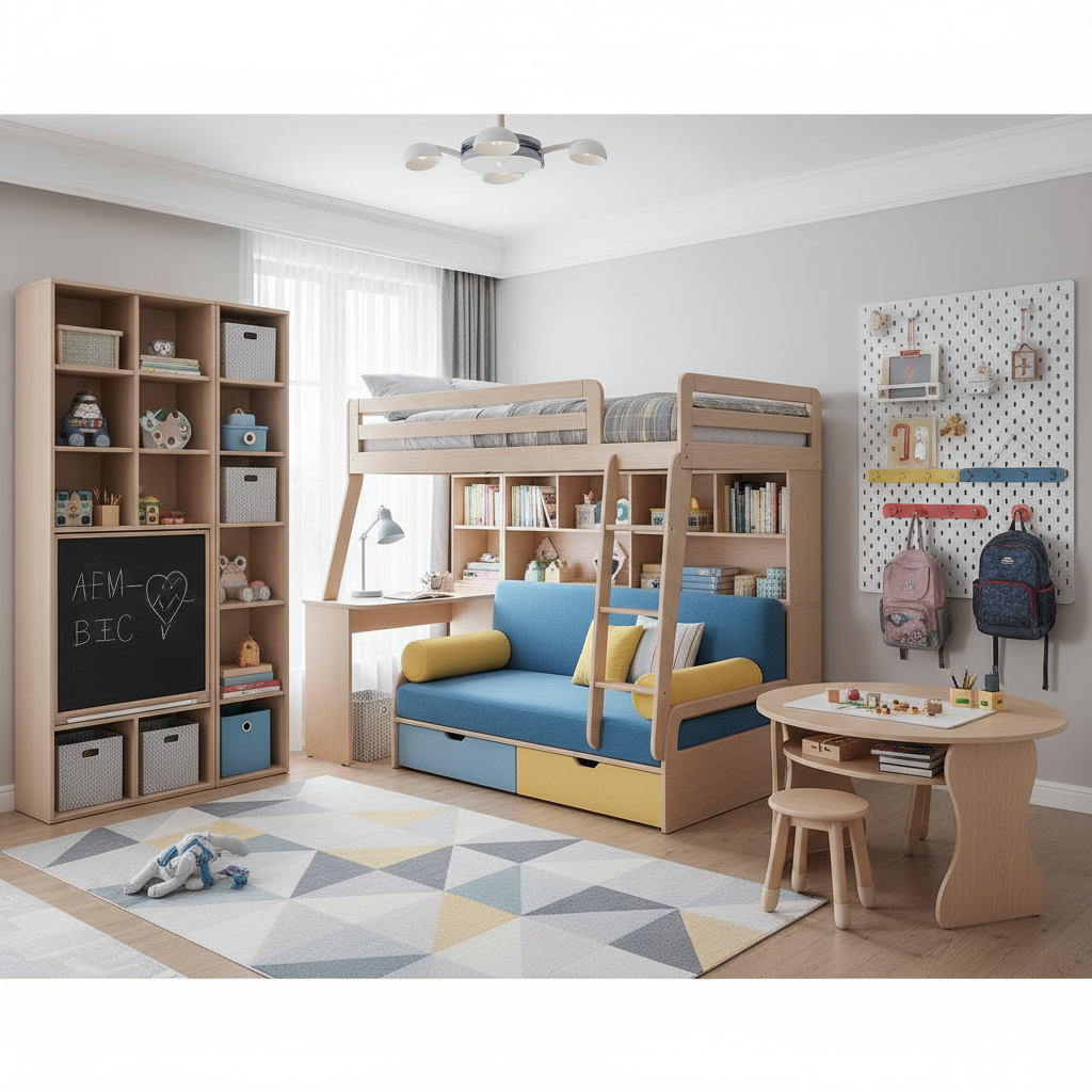 Multi-functional furniture ideas for kids bedroom