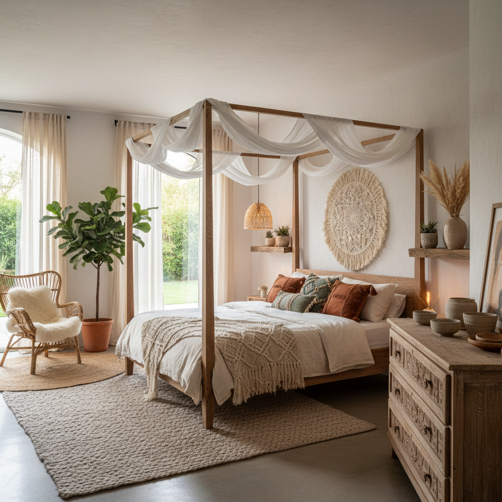 Bohemian master bedroom inspiration