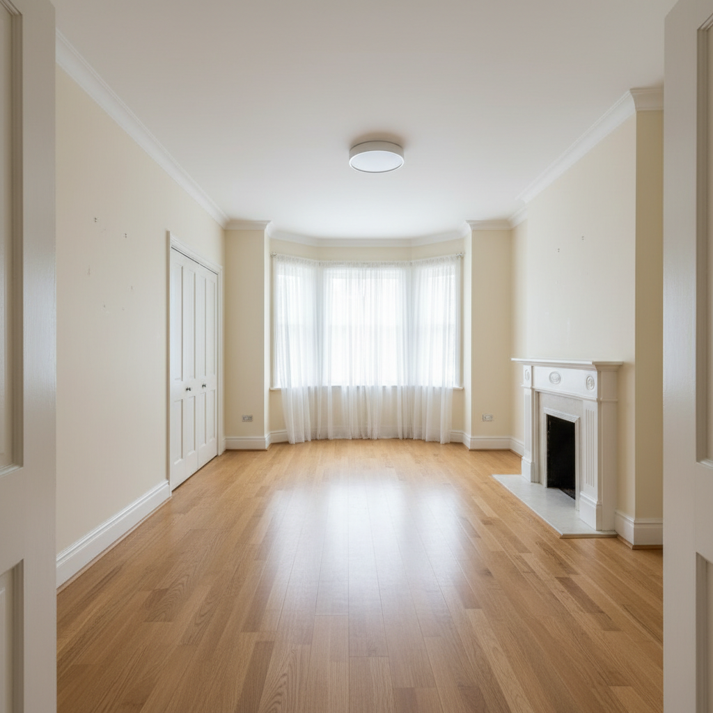 Before image of an empty bedroom