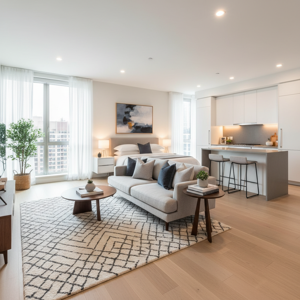 Contemporary studio design example