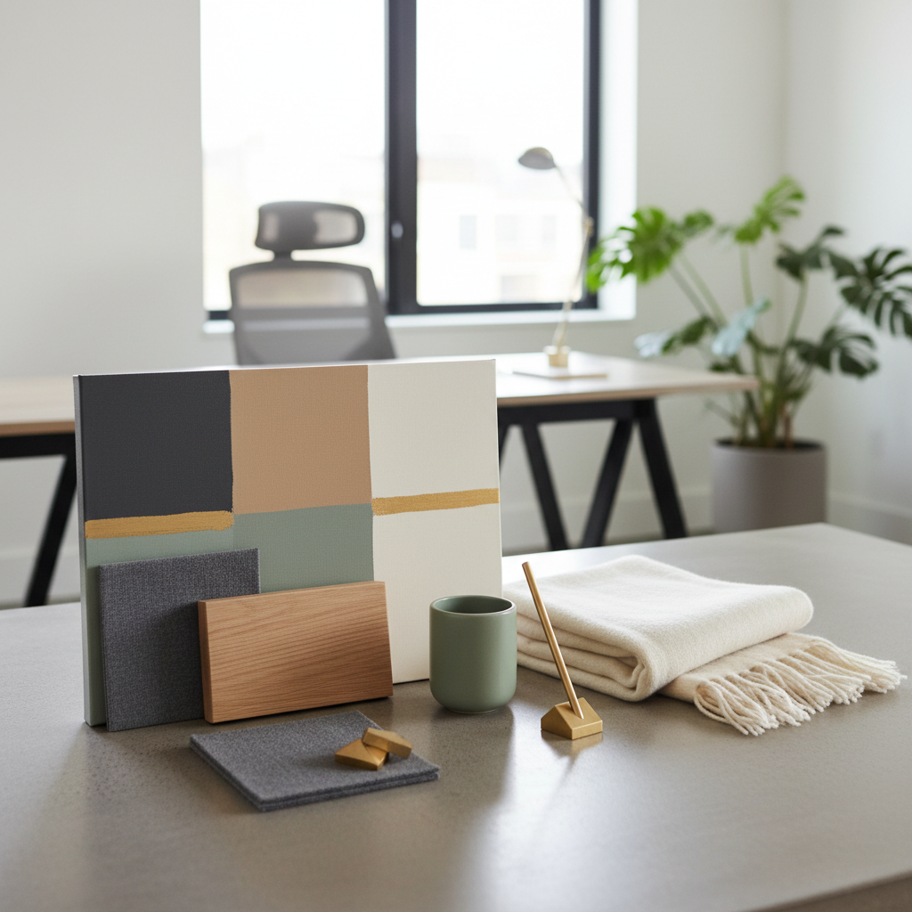 A color palette for modern home office design