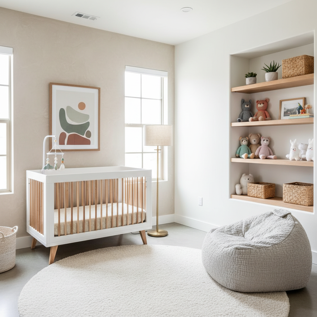 California modern nursery concept