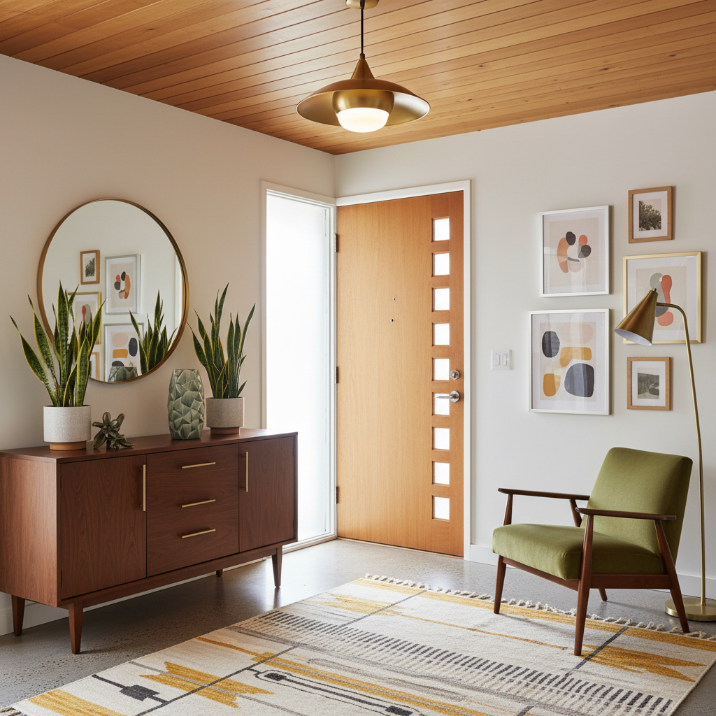 Mid-Century Modern Entryway Inspiration