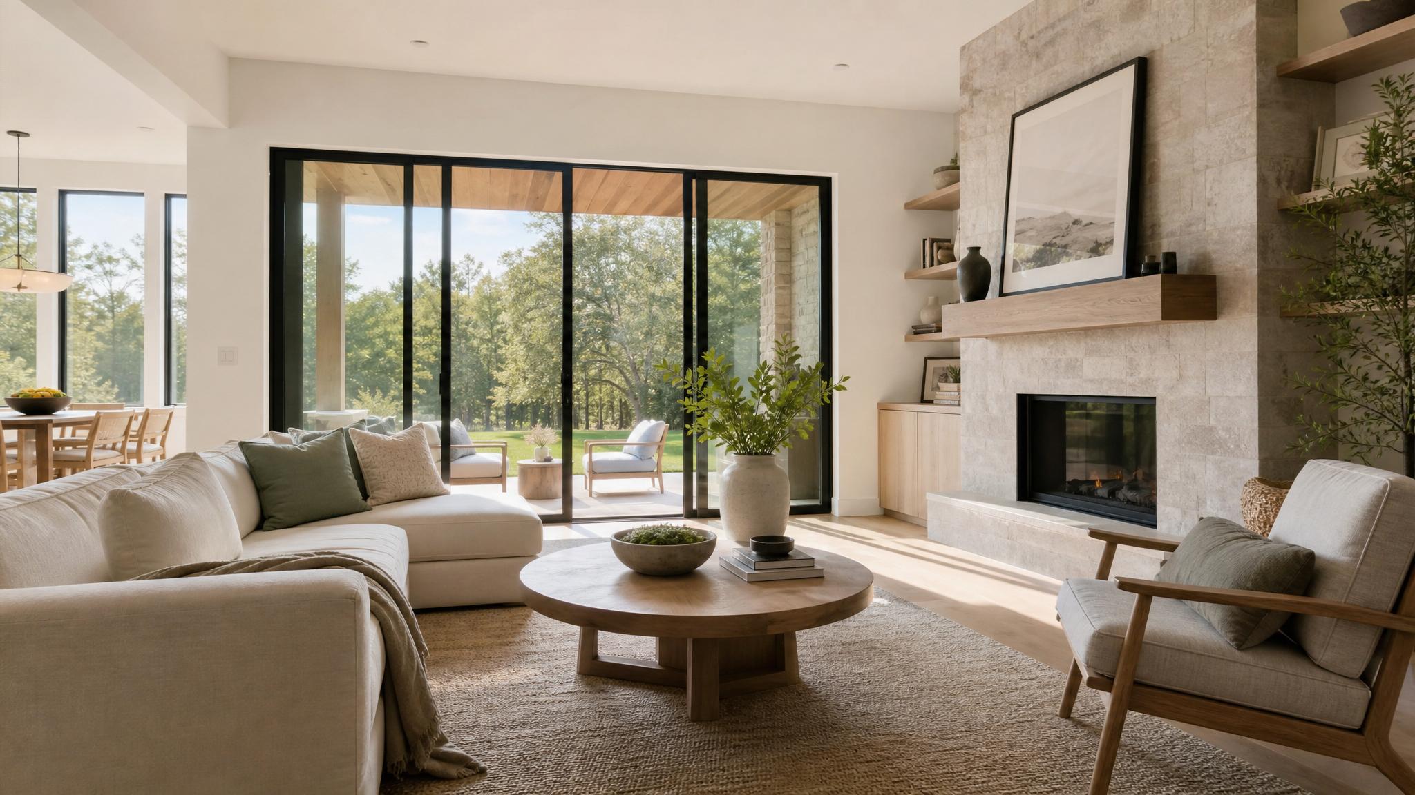 Example of a living room with natural light