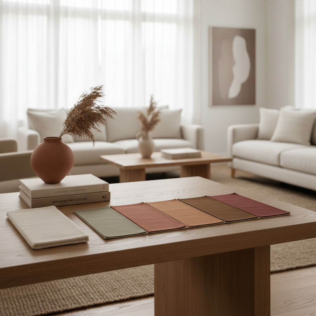 Image of color palette for warm minimalism