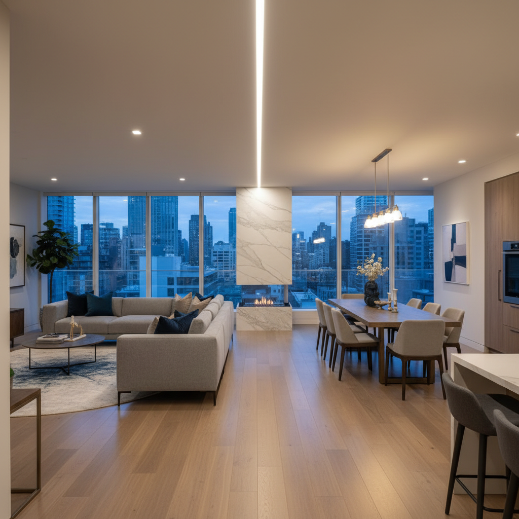 Example of a property photo showcasing strong composition and leading lines.