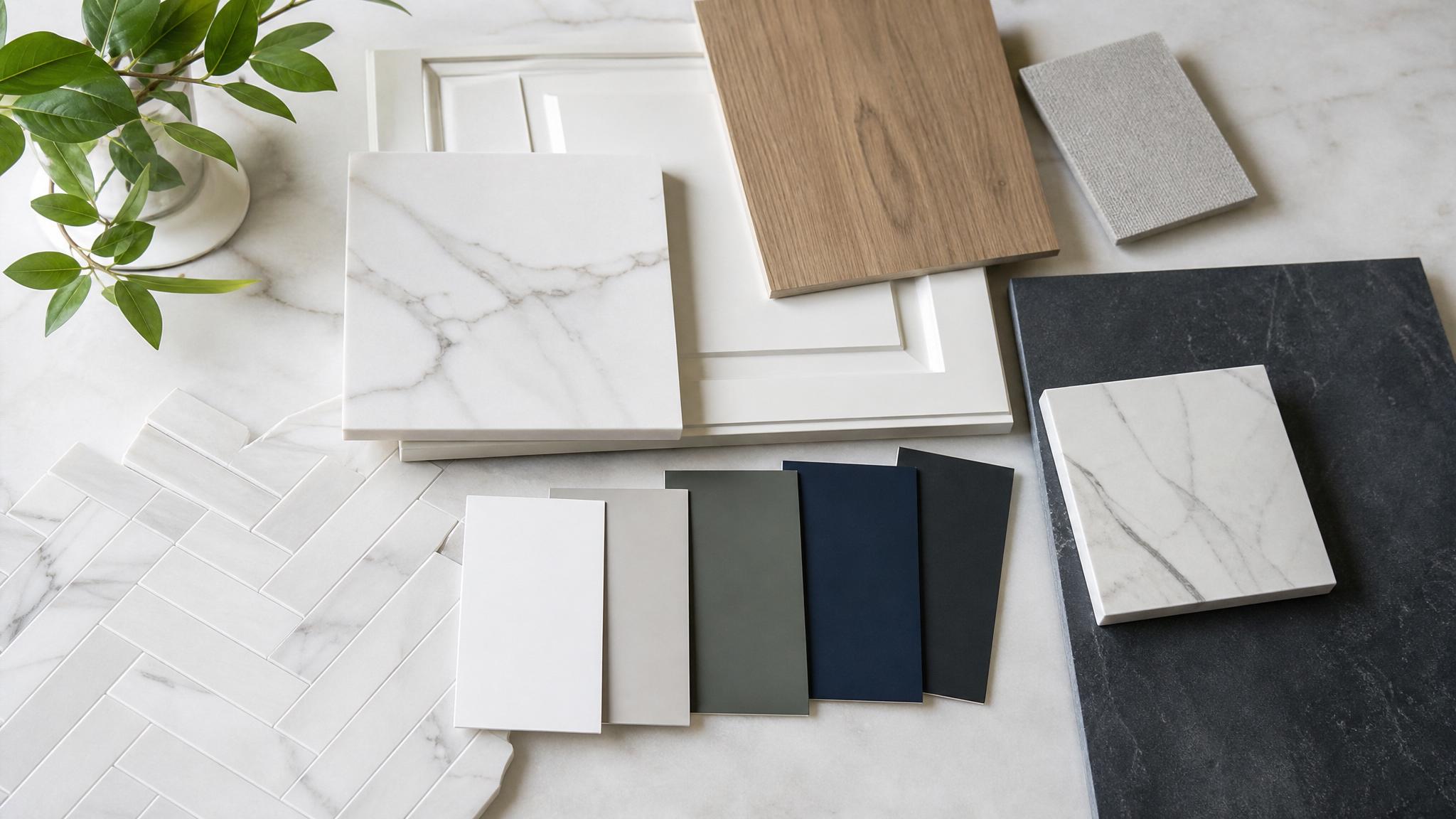 Color samples displaying the combinations mentioned above.