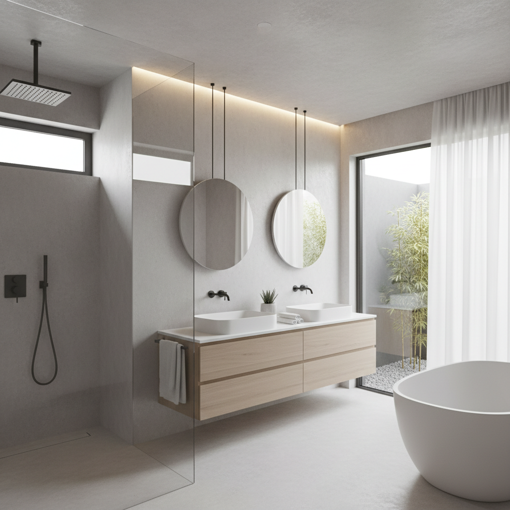 Minimalist bathroom design