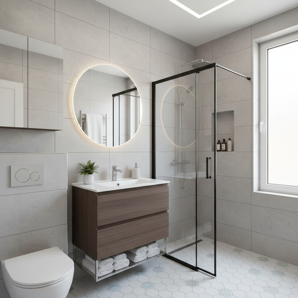 Small bathroom space optimization