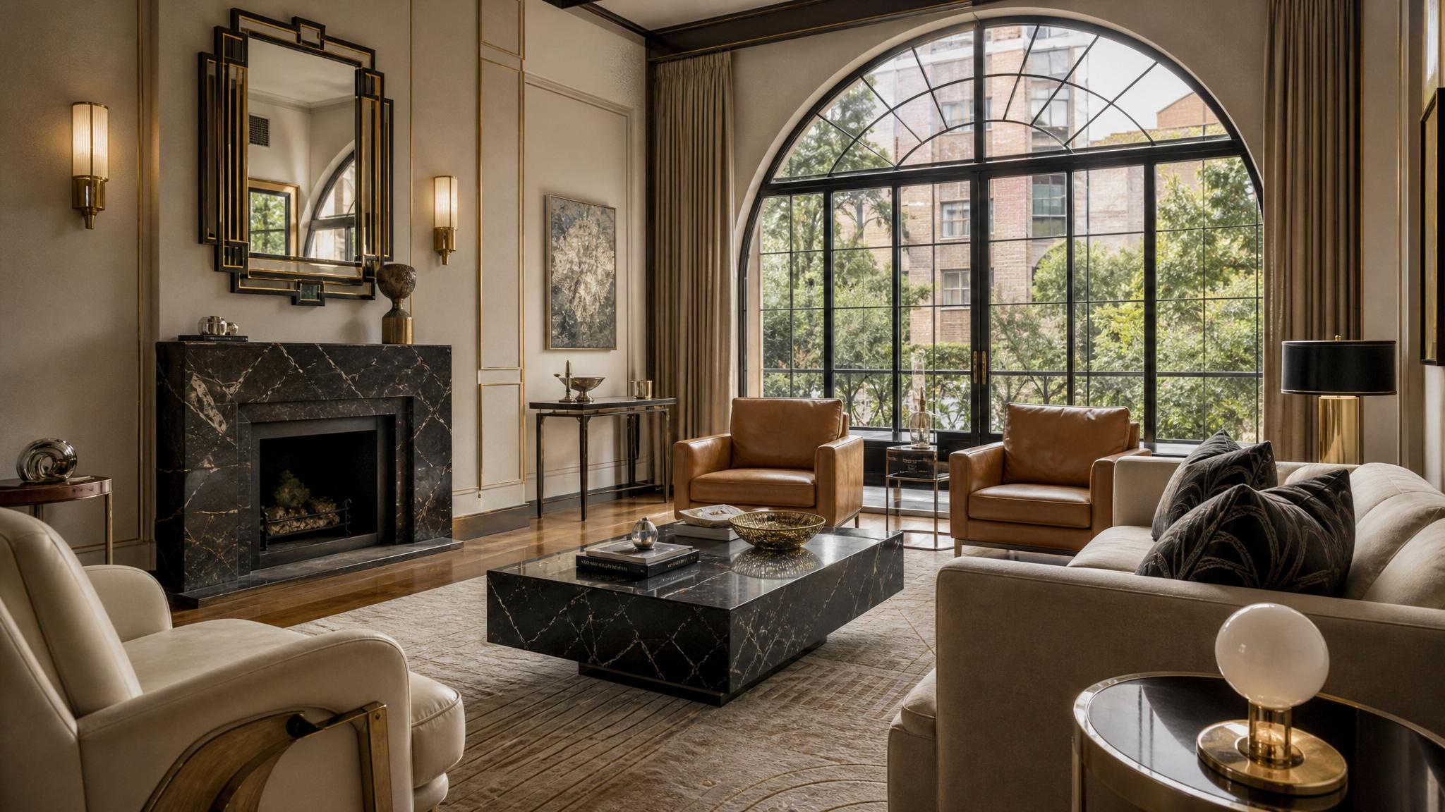 Art Deco living room example