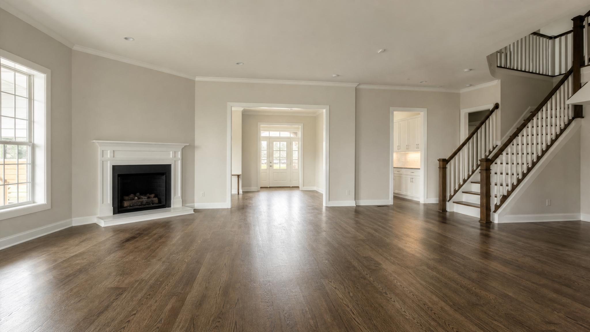 Before image of an empty living room.