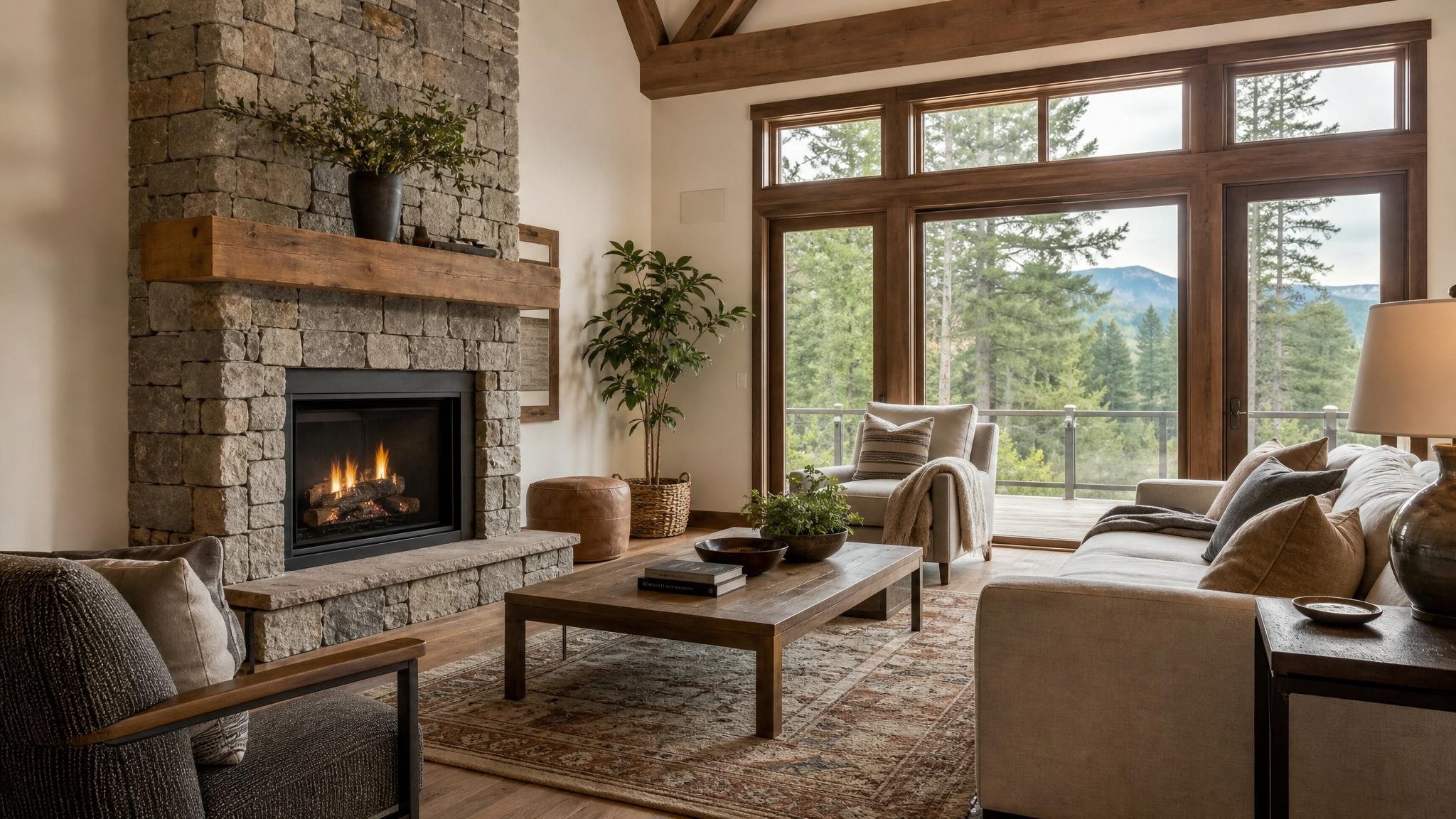 Lifestyle shot in a cozy living room
