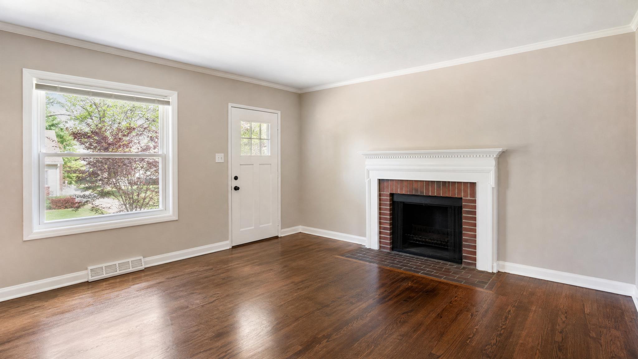 Before image of the empty small living room