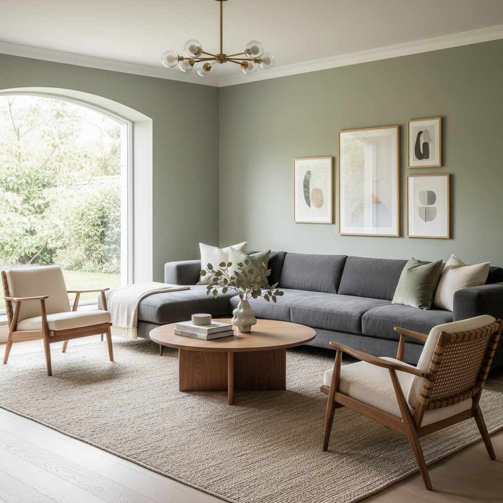 An example of a beautifully staged living room photo taken with a smartphone.