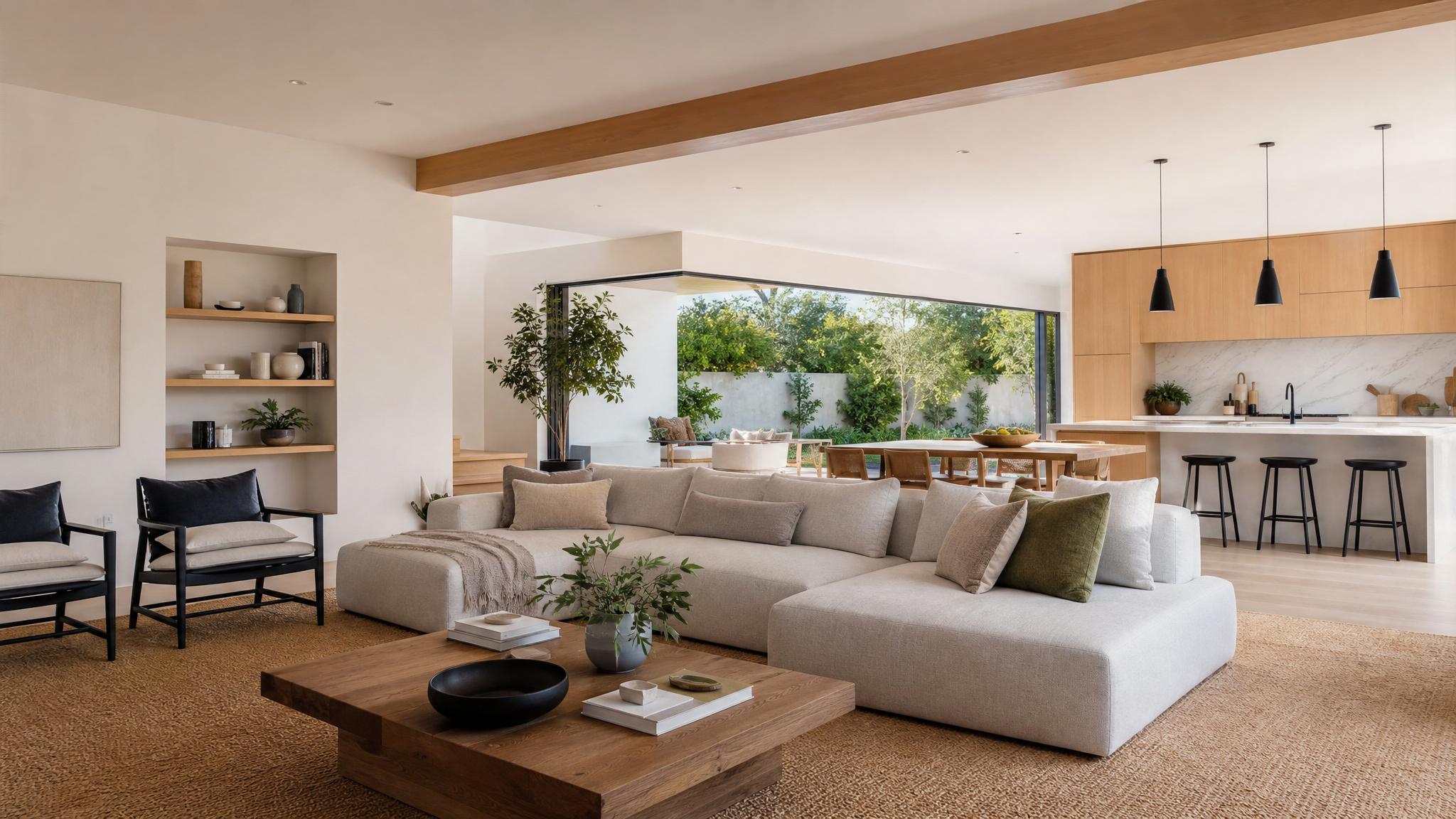 20 Buyer-Friendly Room Layouts for zen open-plan living room