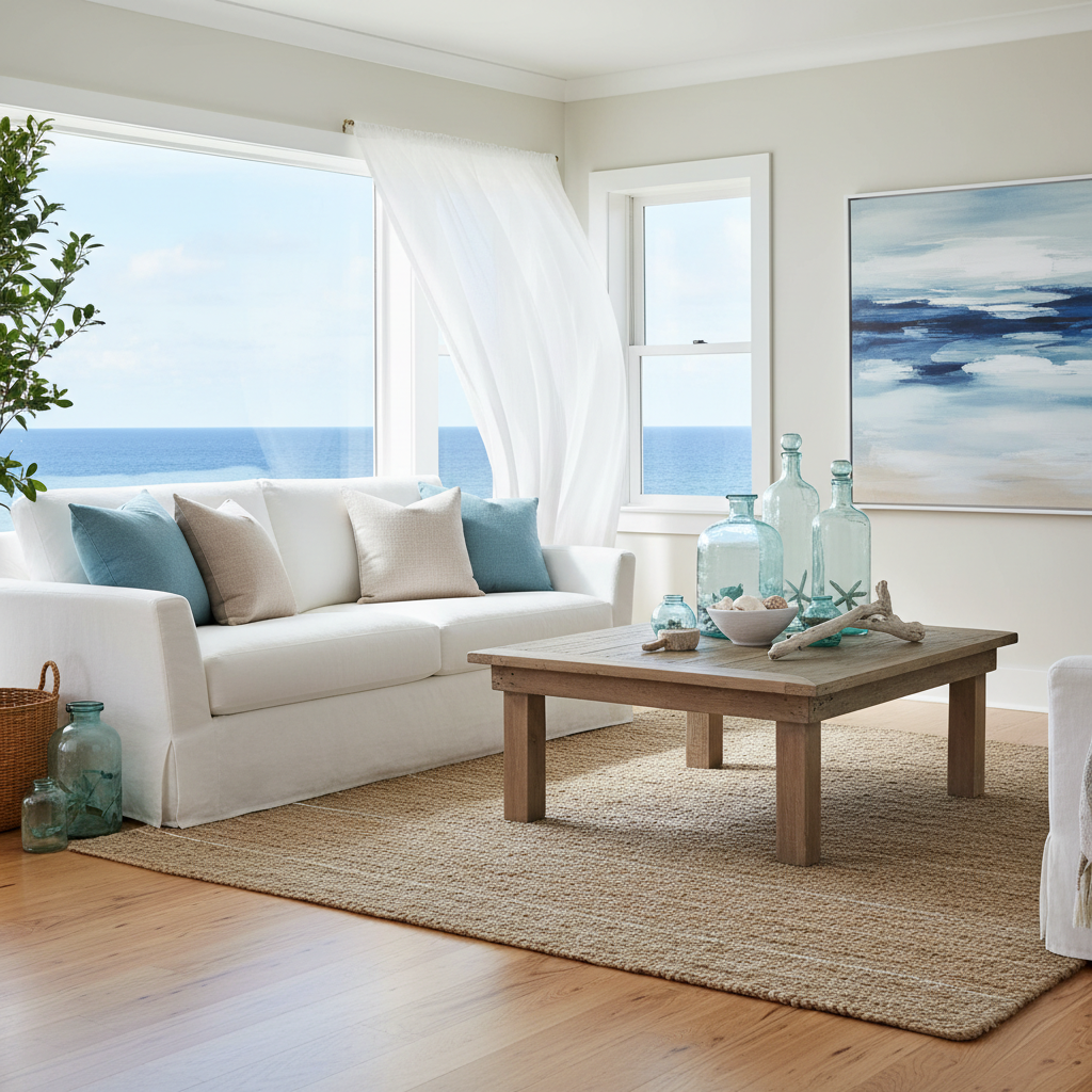 Color palette for coastal interior designs