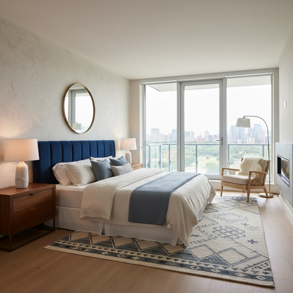 Stunning master bedroom photo example