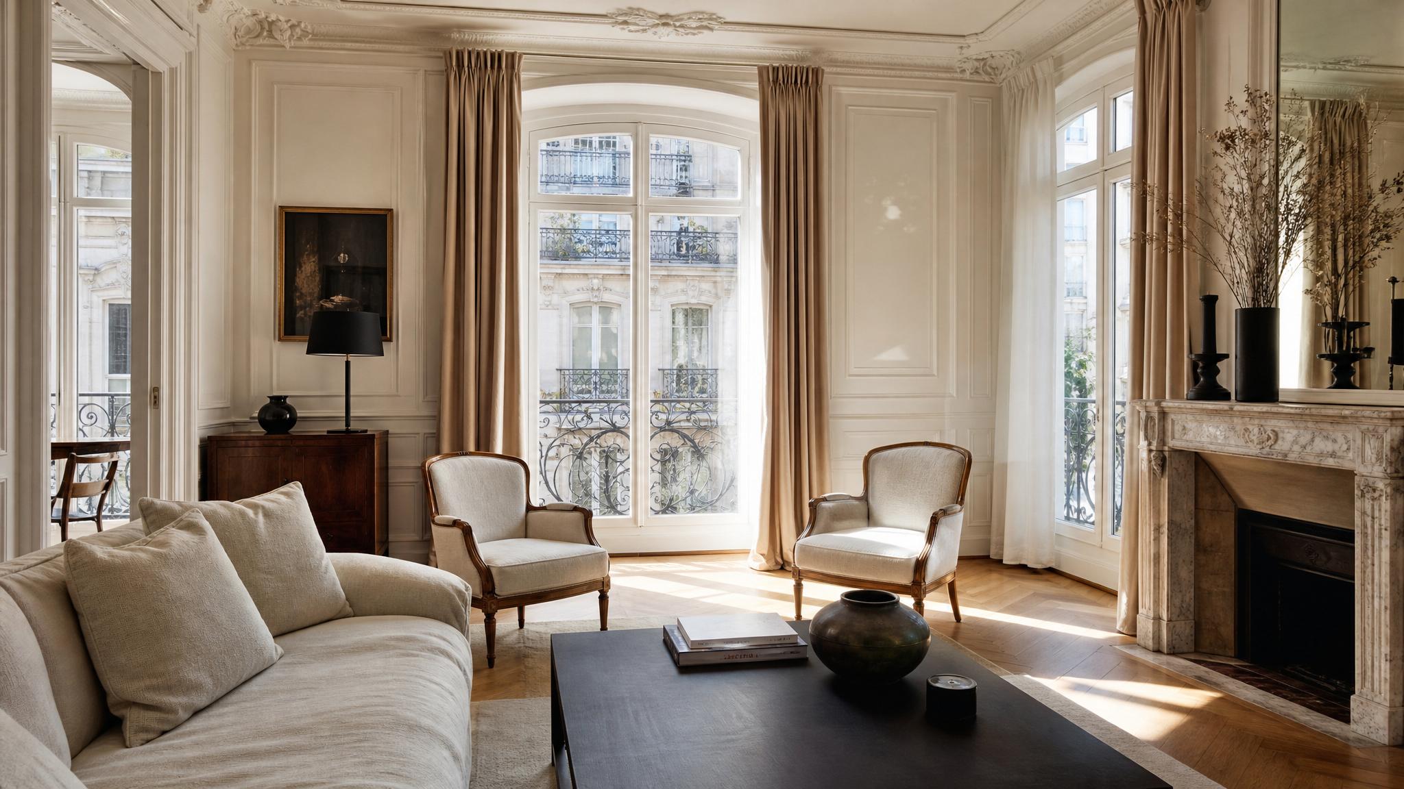 Elegant furniture in Parisian style