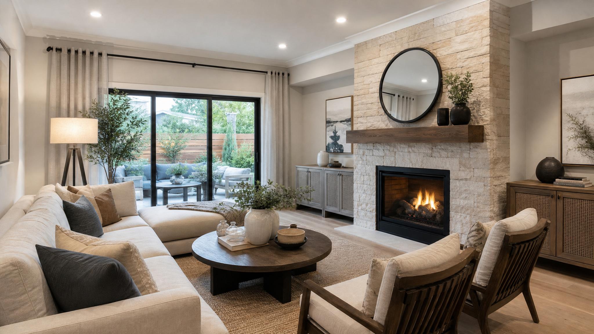 Stylish living room setup