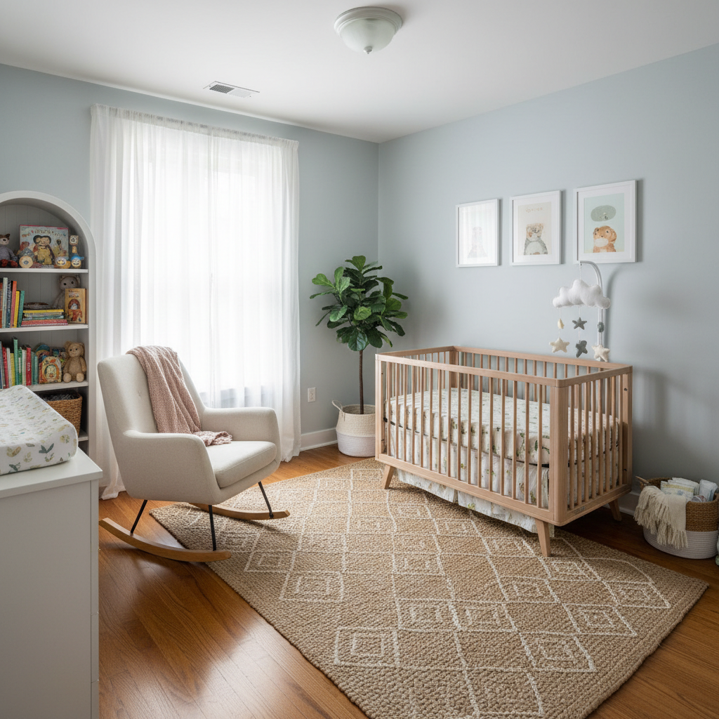 Example of a beautifully staged nursery