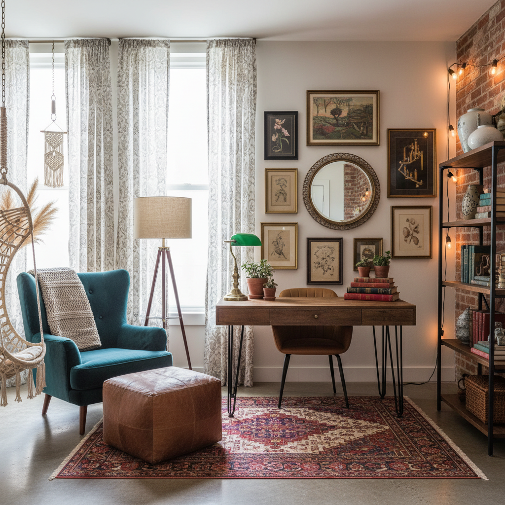 Eclectic home office design inspiration