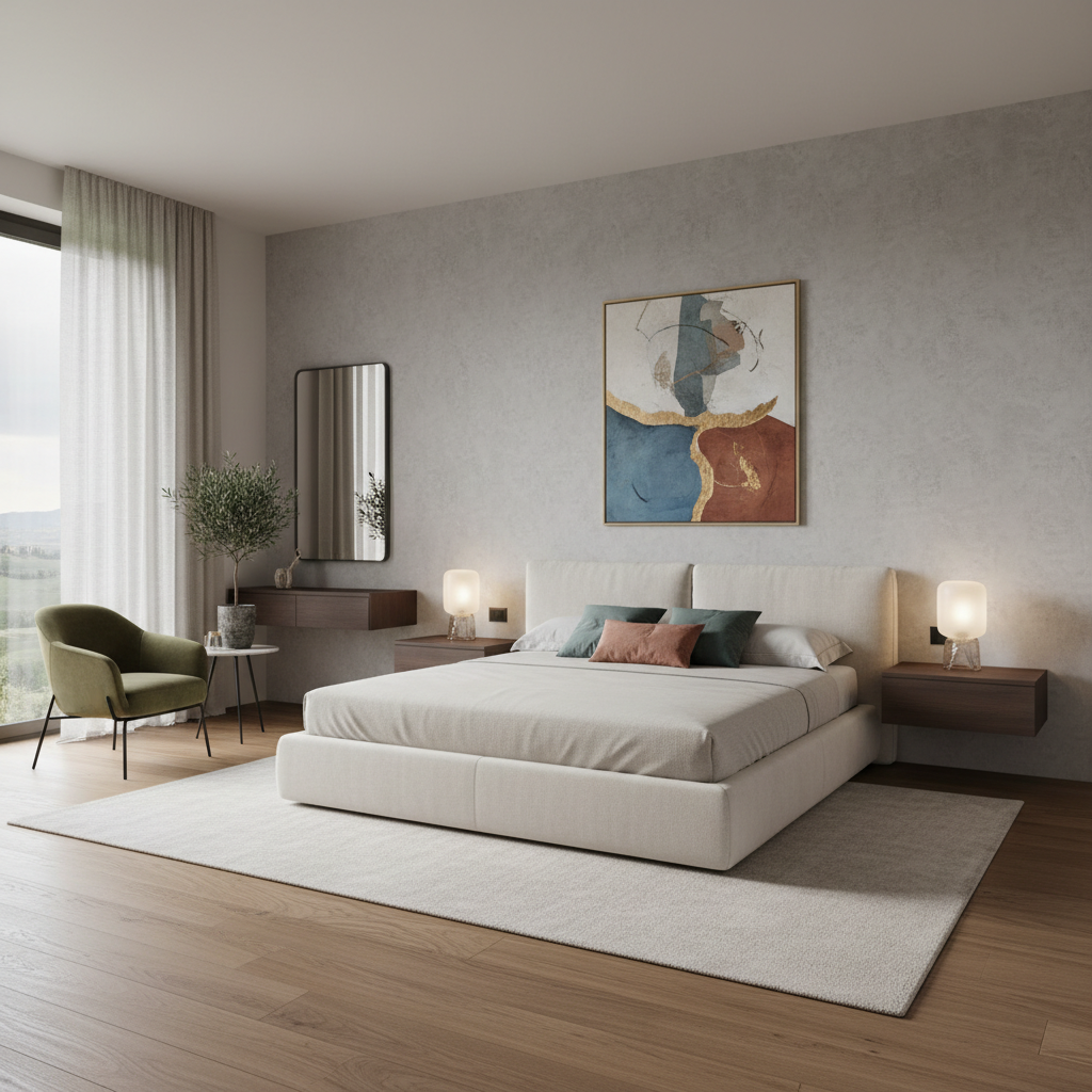 Italian modern guest bedroom interior design example