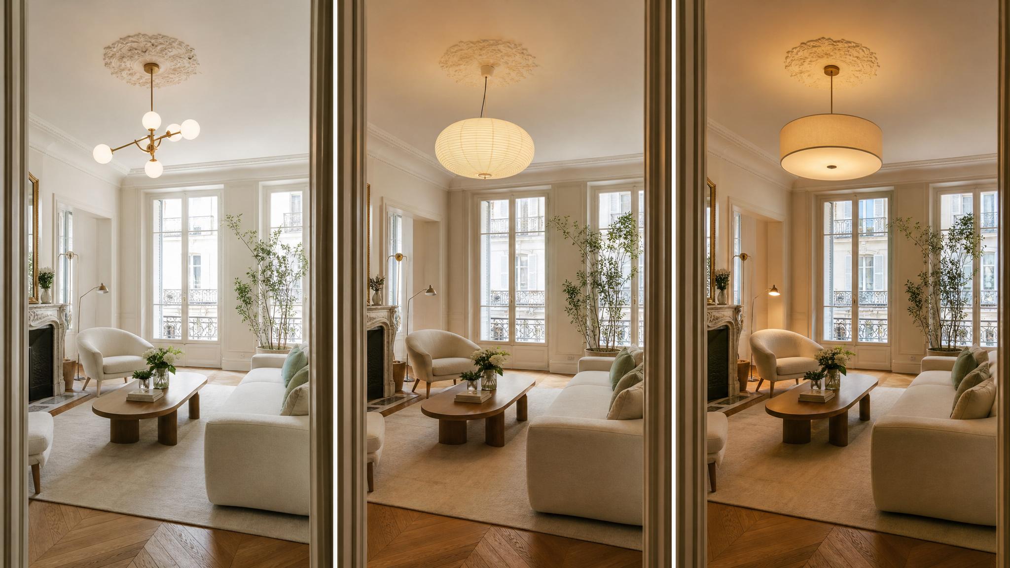 Lighting options for Parisian living room