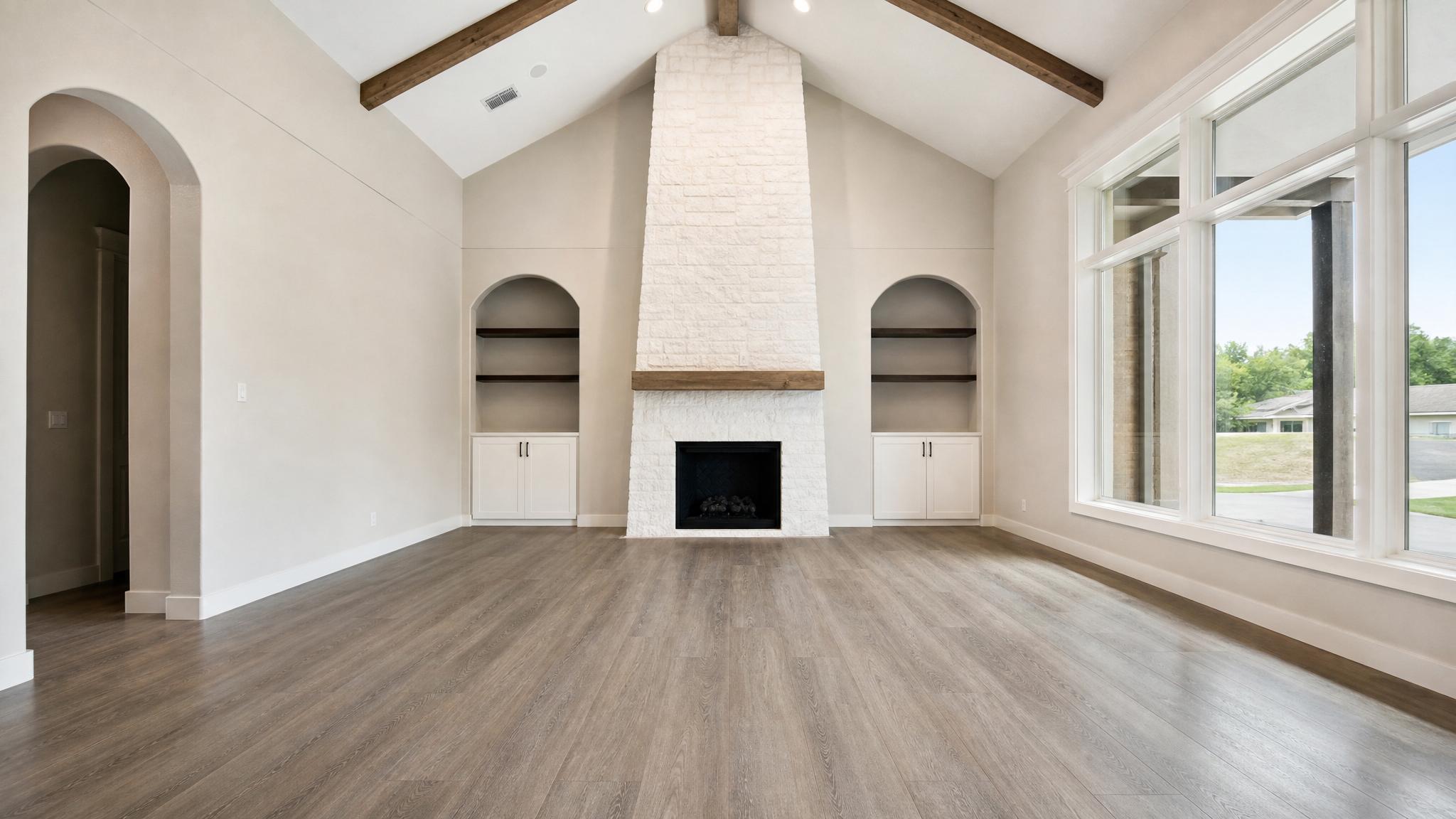 Before image of an empty living room
