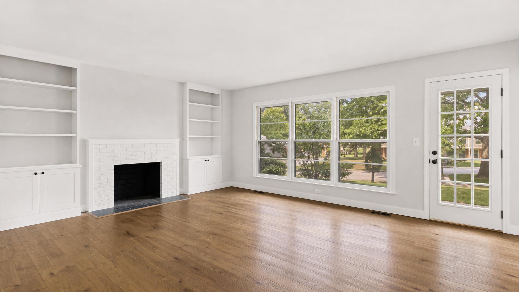 Before image: empty living room