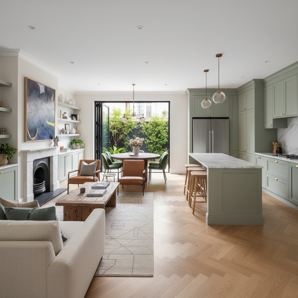 Image of a beautifully designed interior of a traditional terrace