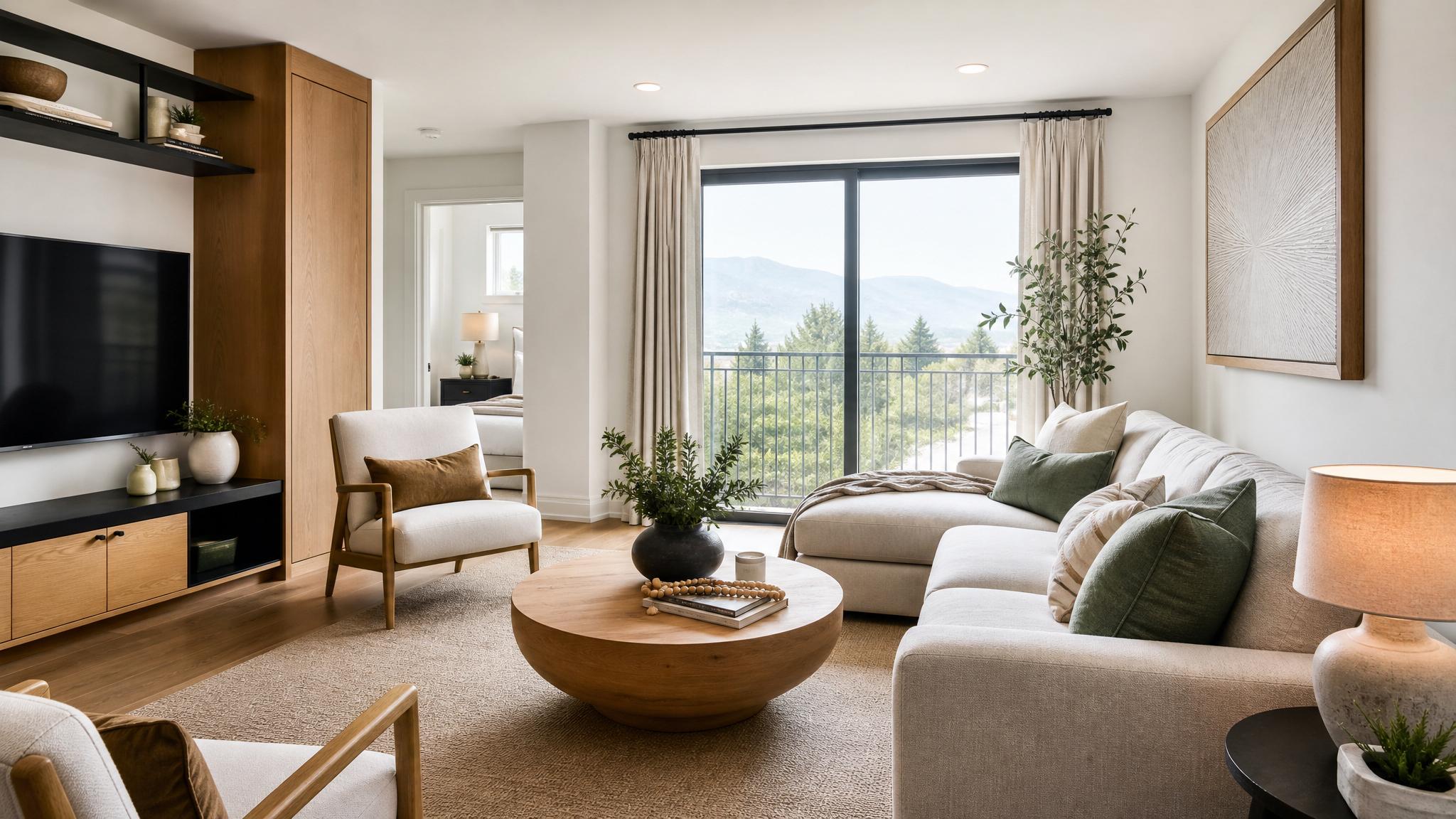 Modern small living room layout design ideas