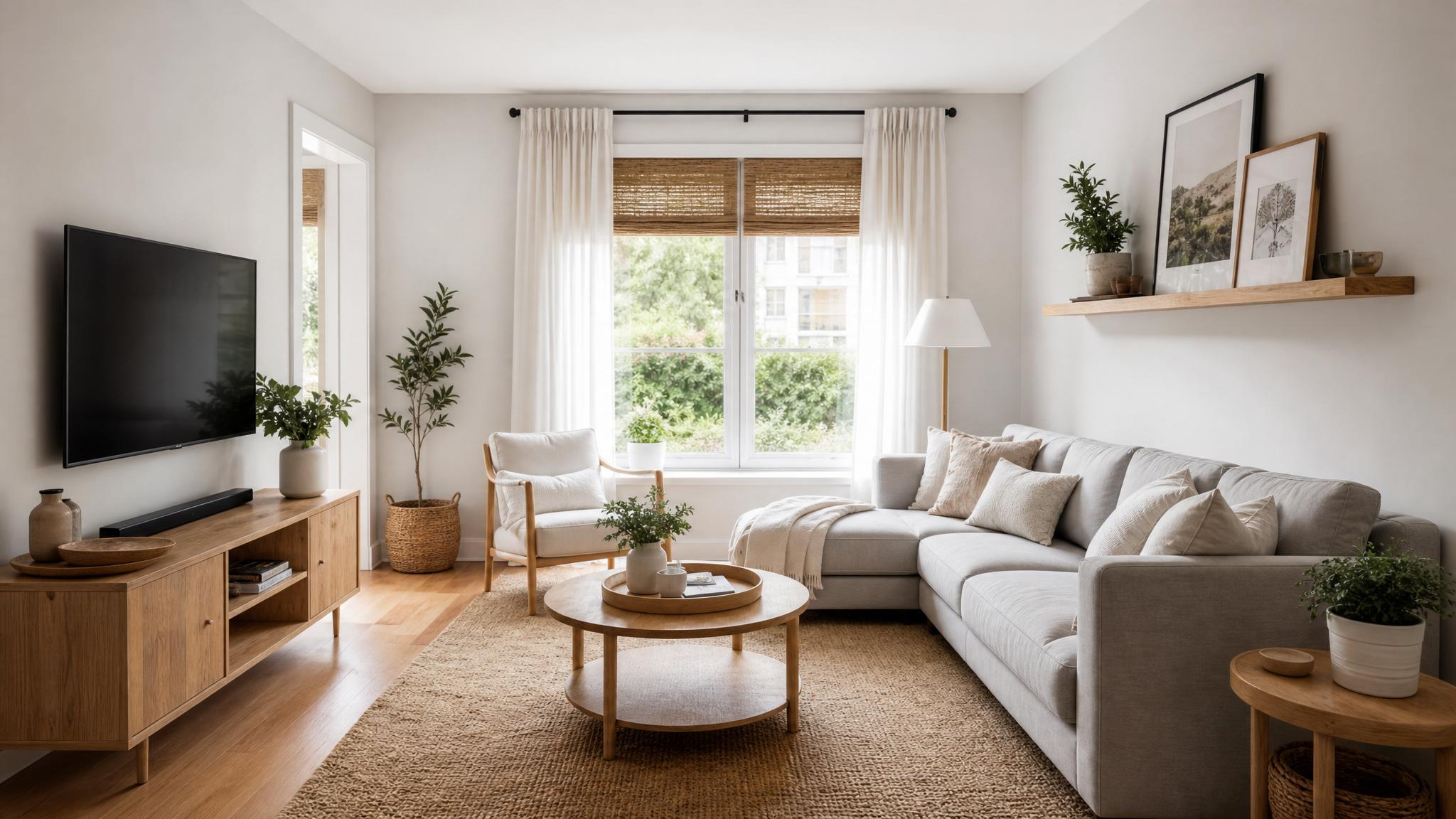 Example of a well-designed small living room