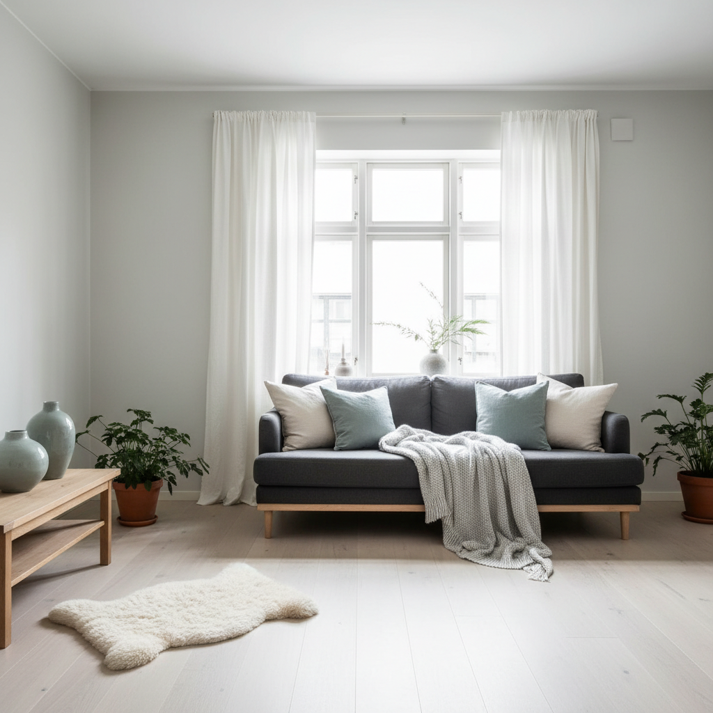Image showing the color palette typically used in Scandinavian interiors.