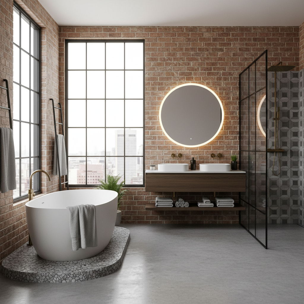 Image of an ideal urban loft bathroom design