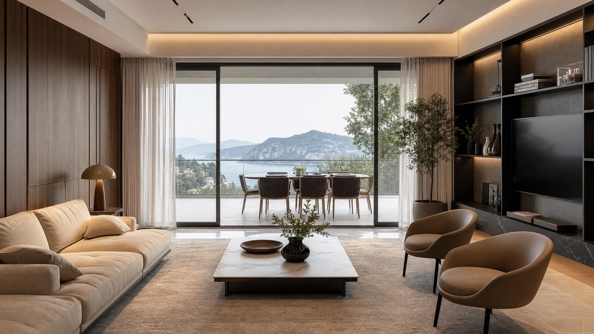 Modern Italian furniture arrangements