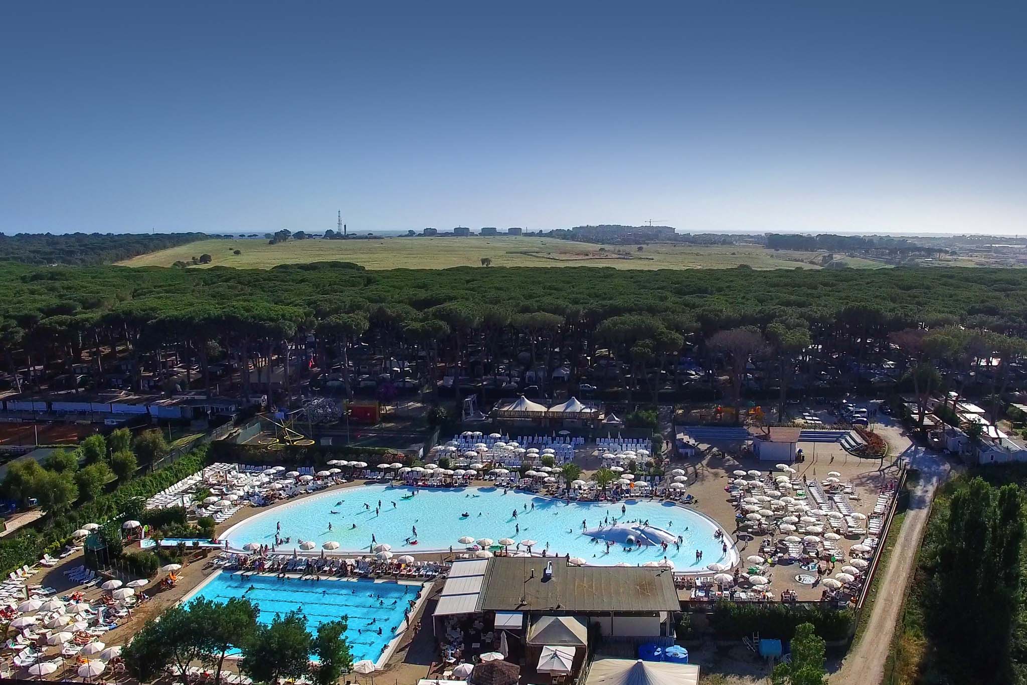 Fabulous vista aerea Fabulous camping village dall'alto | Rome