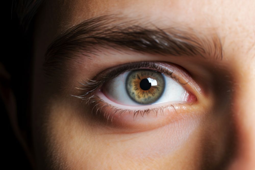 Close em um olho verde 