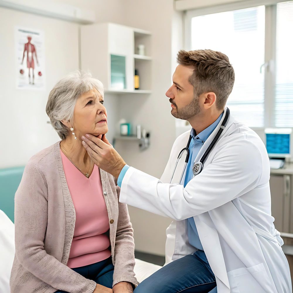 endocrinologista tratando paciente