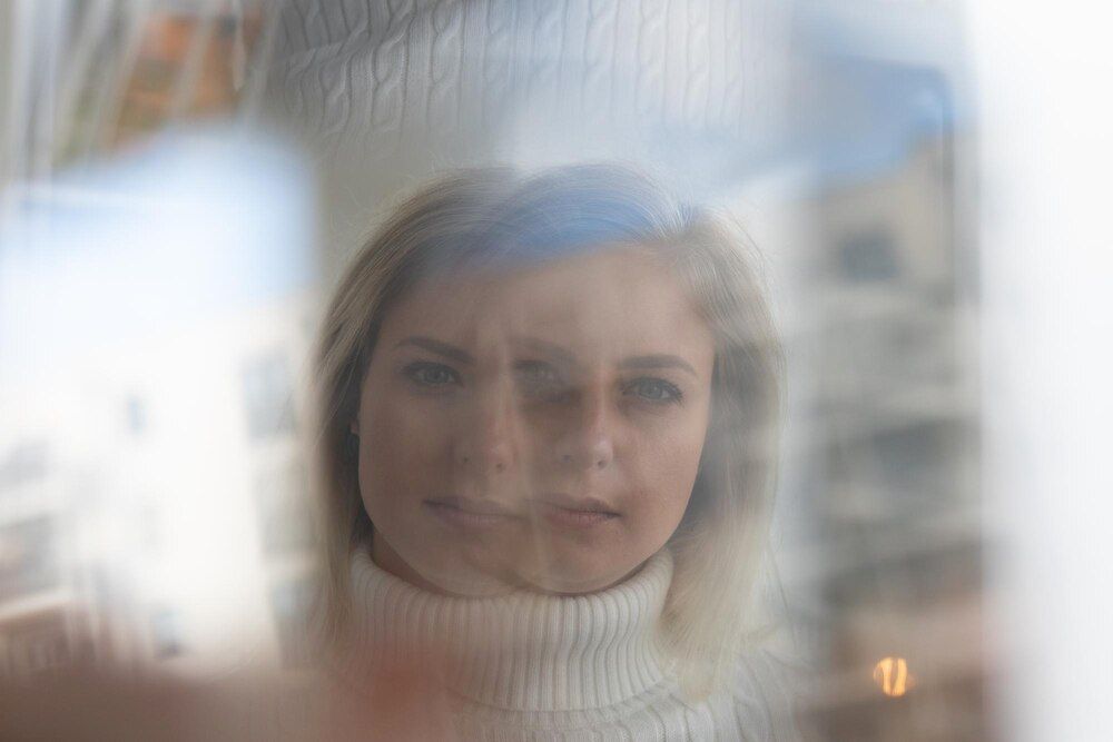 retrato de jovem mulher