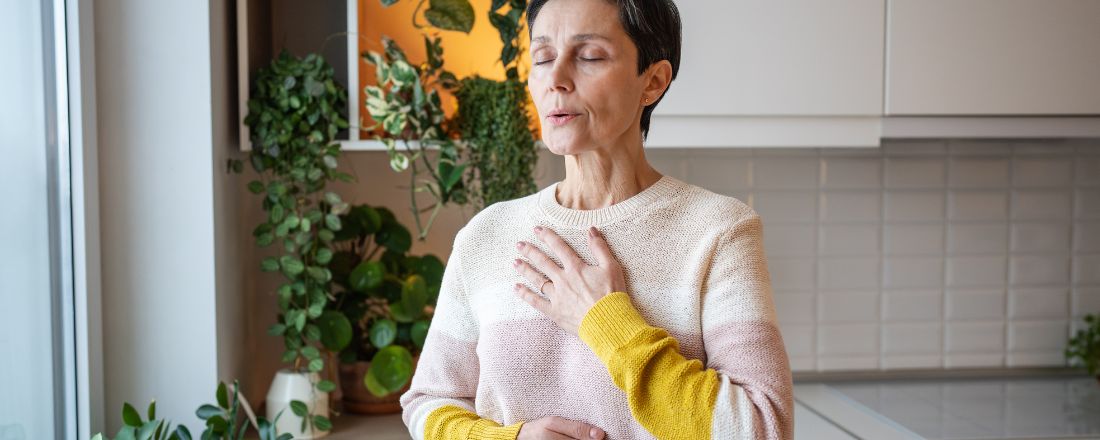 signora avverte affanno nel respirare