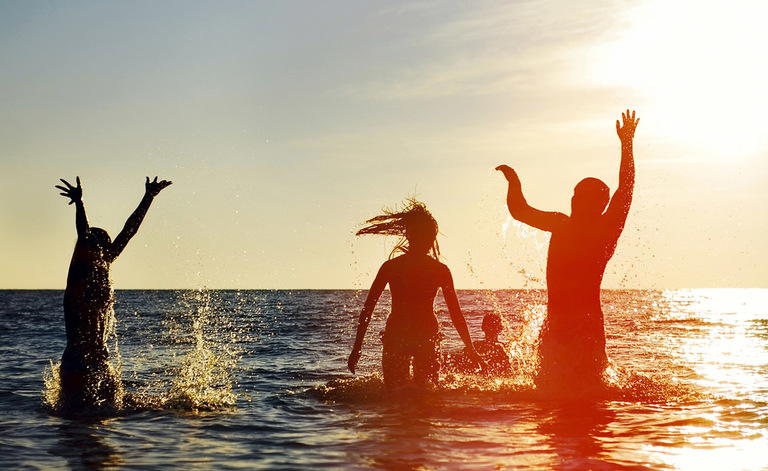 Bagno in mare: congestione