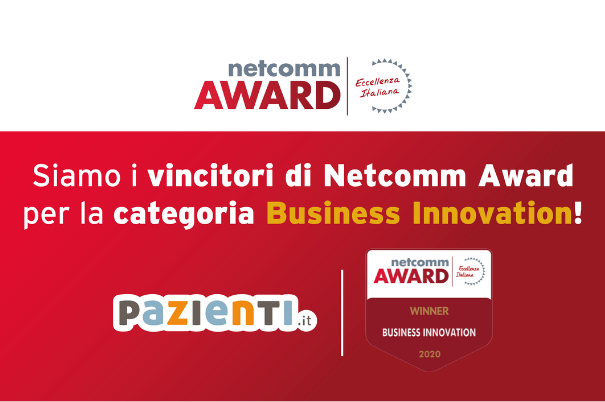 Netcomm Award 2020, categoria Business Innovation al Videconsulto di Pazienti.it