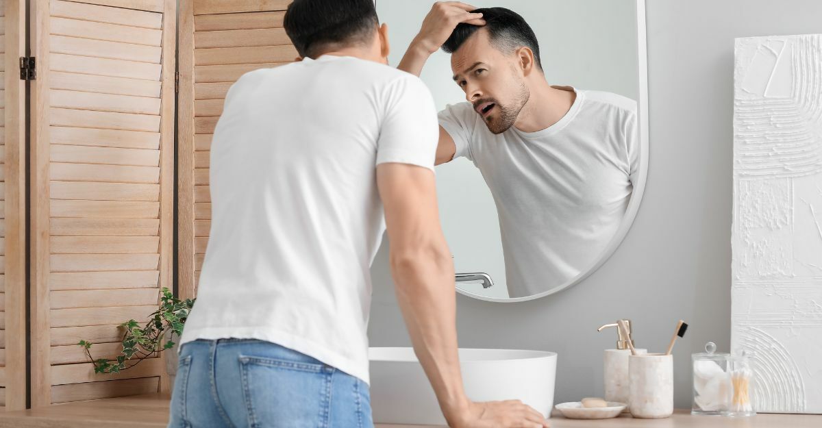 ragazzo che si specchia