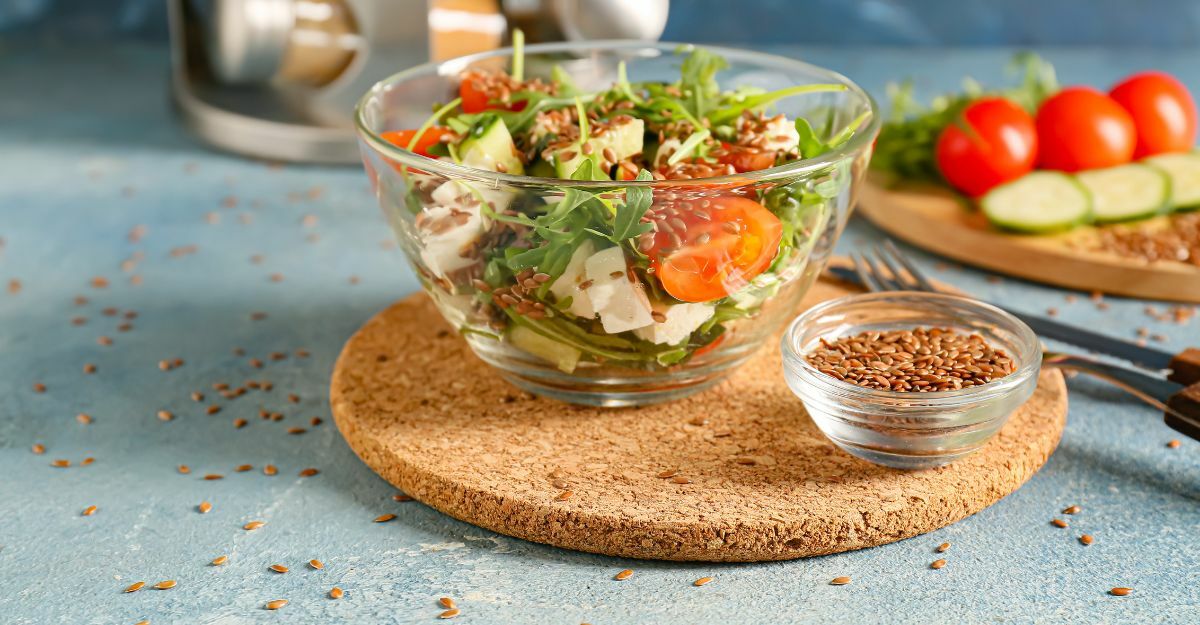 insalata con semi di lino