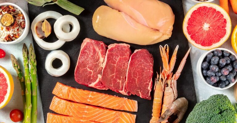 frutta verdura carne e pesce