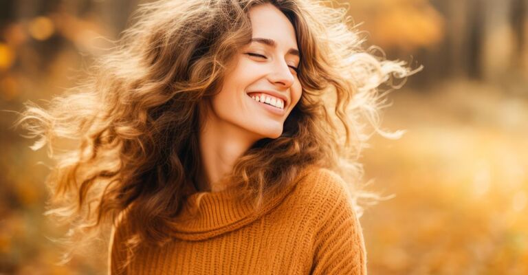 ragazza con capelli elettrici